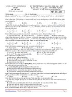 De thi thu mon vat ly cum 7 ho chi minh nam 2017 co dap an