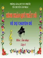 Bao cao chuyen đề âm nhạc lớp 4