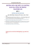 HƯỚNG DẪN CHI TIẾT CÁC ĐƯỜNG DAO GIA CÔNG 2D TRONG MASTERCAM  CONTOUR  CÓ KÈM FILE GIA CÔNG MẪU