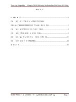 Báo cáo thực tập Nhà máy bia heineken việt nam  đà nẵng