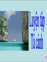 Tuần 1-2-3-4-6-7-8. Luyện tập tả cảnh