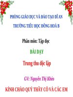 Tuần 7. Trung thu độc lập
