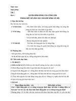 giáo án phụ đạo bài quyền bình đẳng của công dân trong một số lĩnh vực của đời sống xã hội