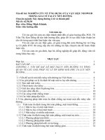 NGHIÊN CỨU VỀ ỨNG DỤNG CỦA VẬT LIỆU NEOWEB    TRONG GIA CỐ TALUY NỀN ĐƯỜNG Luận văn tốt nghiệp cao học, đã sửa