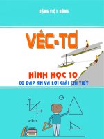 Chuyên đề vectơ có đáp án và lời giải chi tiết – đặng việt đông 