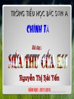 Tuần 5. Tập chép: Mùa thu của em