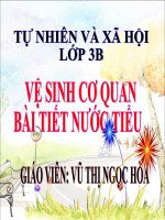 Bài 11. Vệ sinh cơ quan bài tiết nước tiểu