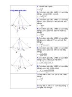 công thức tính thể tích một số hình thường gặp