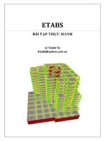 Bài Tập hướng dẫn thực hành ETABS