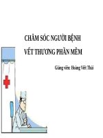 Chăm sóc người bệnh vết thương phần mềm