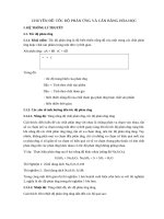 bài tập trắc nghiệm chương tốc độ phản ứng và cân bằng hóa học