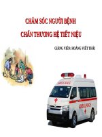 CHĂM SÓC NGƯỜI BỆNH CHẤN THƯƠNG THẬN