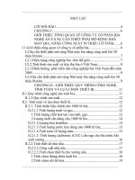 TÍNH TOÁN THIẾT kế hệ THỐNG LẠNH CHO NHÀ máy BIA CÔNG SUẤT 5o TRIỆU LÍTNĂM