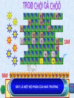 trò chơi ô chữ môn Hoá Học