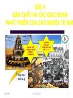 CHÍNH TRỊ CAO ĐĂNG NGHỀ. BẢN CHẤT VÀ CÁC GIAI ĐOẠN PHÁT TRIỂN CHỦ NGHĨA TƯ BẢN