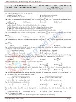 Đề và đáp án chi tiết khảo sát Chuyên Hưng Yên