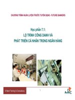 lộ trình công danh trong NH