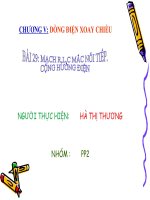 Bài 28. Mạch có R, L, C mắc nối tiếp. Cộng hưởng điện