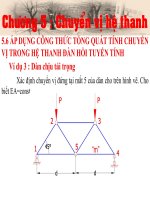 Cơ kết cấu Chương 5: Chuyển vị hệ thanh (nhân biểu đồ)