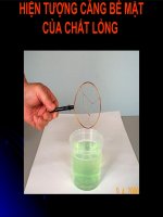 Bài 53. Chất lỏng. Hiện tượng căng bề mặt của chất lỏng