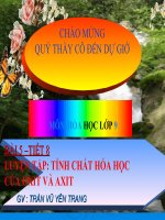 Bài 6. Thực hành: Tính chất hoá học của oxit và axit