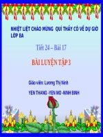 Bài 17. Bài luyện tập 3