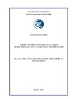 NGHIÊN cứu THUẬT TOÁN học máy áp DỤNG CHO hệ THỐNG GIÁM sát và NHẬN DẠNG HÀNH VI TRÊN bò 