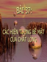 Bài 53. Chất lỏng. Hiện tượng căng bề mặt của chất lỏng