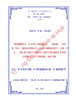 NGHIÊN cứu các NHÂN tố ẢNH HƯỞNG đến sự hài LÒNG của DU KHÁCH về CHẤT LƯỢNG DỊCH vụ DU LỊCH văn hóa tâm LINH tại TỈNH QUẢNG TRỊ 