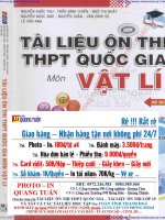 Tài liệu ôn thi THPT quốc gia môn vật lí phần 1 