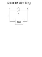 Bài 13. Các mạch điện xoay chiều