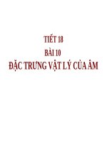 Bài 10. Đặc trưng vật lí của âm