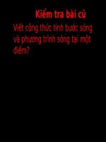 Bài 8. Giao thoa sóng