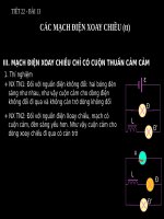 Bài 13. Các mạch điện xoay chiều