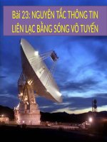 Bài 23. Nguyên tắc thông tin liên lạc bằng sóng vô tuyến
