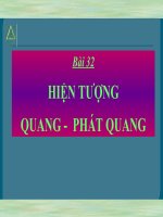 Bài 32. Hiện tượng quang-phát quang