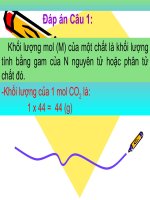 Bài 19. Chuyển đổi giữa khối lượng, thể tích và lượng chất