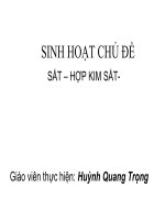 Bài 20. Hợp kim sắt: Gang, thép