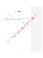 QUẢN lý THUẾ THU NHẬP cá NHÂN TRÊN địa bàn HUYỆN PHONG điền, TỈNH THỪA THIÊN HUẾ 