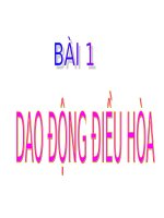 Bài 1. Dao động điều hoà