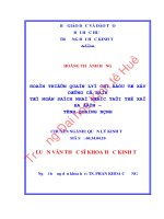 HOÀN THIỆN QUẢN LÝ CHI ĐẦU TƯ XÂY DỰNG CƠ BẢN TỪ NGÂN SÁCH NHÀ NƯỚC TẠI THỊ XÃ BA ĐỒN, TỈNH QUẢNG BÌNH