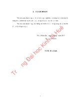 HOÀN THIỆN CÔNG tác QUẢN lý THUẾ đối với HÀNG hóa XUẤT NHẬP KHẨU tại CHI cục hải QUAN cửa KHẨU a đớt   cục hải QUAN THỪA THIÊN HUẾ