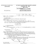 Đề thi vào lớp 10 môn Toán chuyên Lam Sơn Thanh Hóa 2017-2018 miễn phí