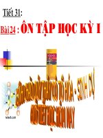 Bài 24. Ôn tập học kì 1