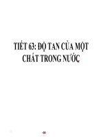 Bài 41. Độ tan của một chất trong nước