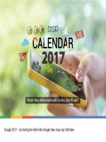 CALENDAR 2017, Phát triển doanh nghiệp của bạn bằng cách sử dụng tài liệu chuyên sâu về xu hướng tìm kiếm trên Google của Việt Nam