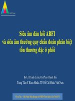 Siêu âm đàn hồi ARFI và siêu âm thường quy chẩn đoán phân biệt tổn thương đặc ở phổi