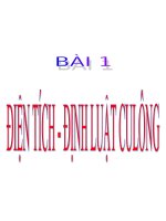Bài 1. Điện tích. Định luật Cu-lông
