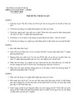 Noi dung thao luan mon triet hoc 