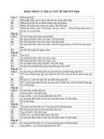 49  khái niệm và thuật ngữ di truyền học 